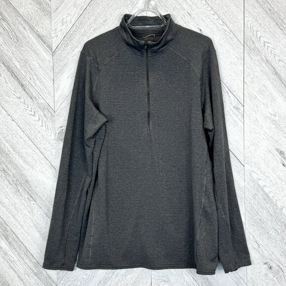Patagonia Capilene Thermal Weight Base Layer Gray 1/4 Zip Pullover Mens XL - Picture 1 of 5